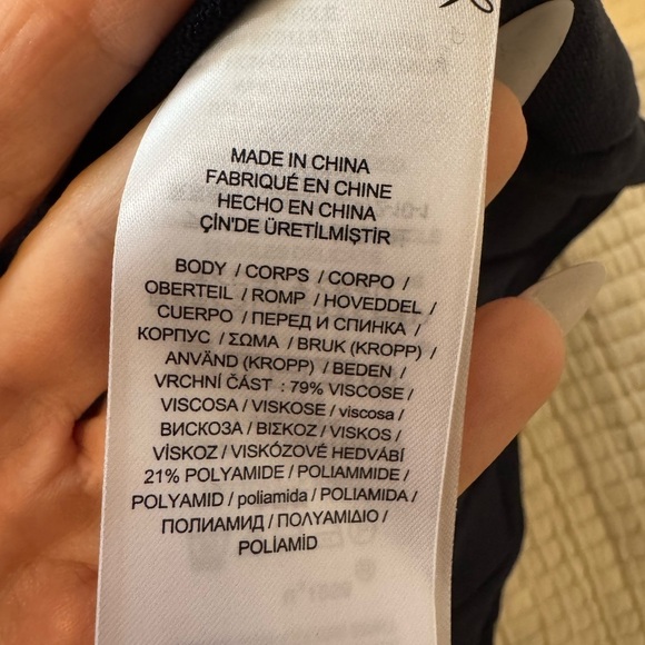 LAUREN RALPH LAUREN Two Tone Pointelle Knit Dress Size XL NWT - Picture 6 of 9